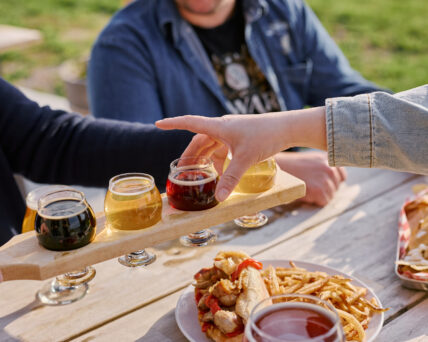 Beer being served at Newark Brewery near Inn On The Twenty