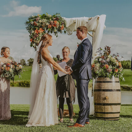 Wedding Ceremony at Sue Ann Staff Estate Winery