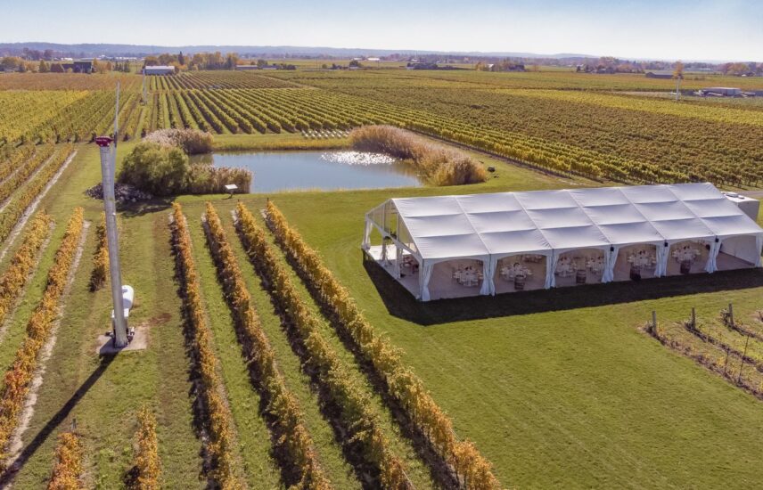 The Wedding Tent at Bella Terra Vineyard in Niagara-on-the-Lake