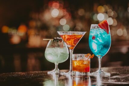 Drinks served at Bacchus Lounge in the Queen’s Landing hotel in Niagara-on-the-Lake.