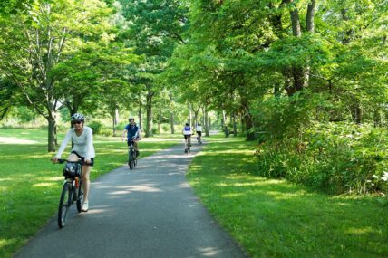 A bicycle ride during a girl’s weekend in Niagara-on-the-Lake.