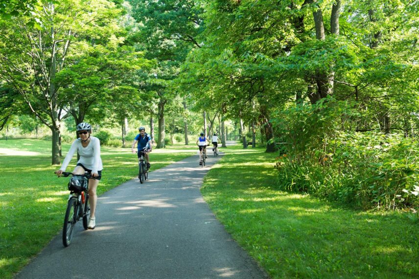 A bicycle ride during a girl’s weekend in Niagara-on-the-Lake.
