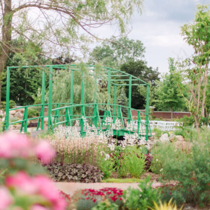 The Gardens at Pillar and Post in Niagara-on-the-Lake during spring.