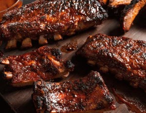 Charcoal BBQ Pork Back Ribs 