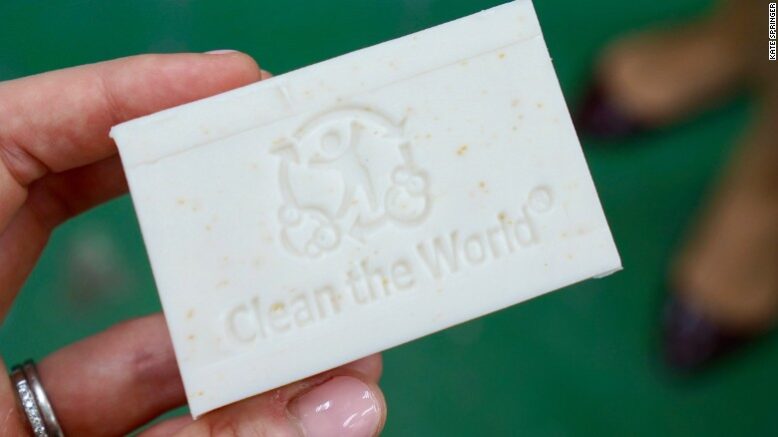 Clean the World Soap made from Vintage Hotels soap products