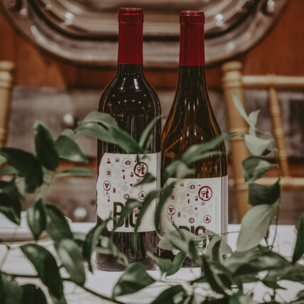 Red wine as part of a Big Head Wines wedding package in Niagara-on-the-Lake, Ontario.