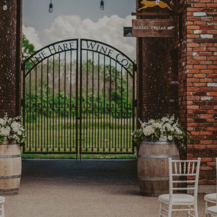 Gates at The Hare Wine Co. wedding venue