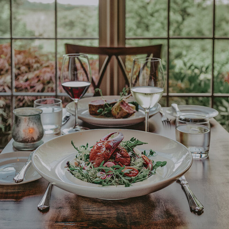 Seafood dishes and local menus from Inn On The Twenty Restaurant in Jordan, Ontario
