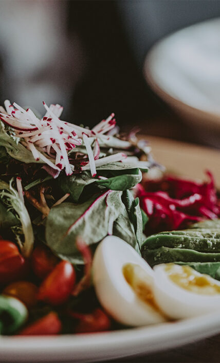 A salad served at Inn On The Twenty Restaurant in Jordan, Ontario.