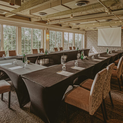A corporate event venue inside the Inn On The Twenty hotel in Jordan, Ontario.