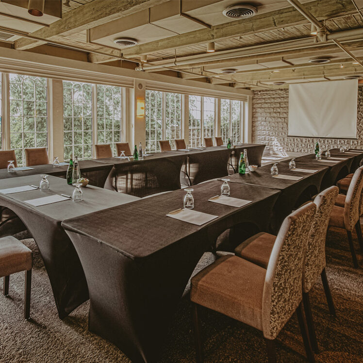 A corporate event venue inside the Inn On The Twenty hotel in Jordan, Ontario.