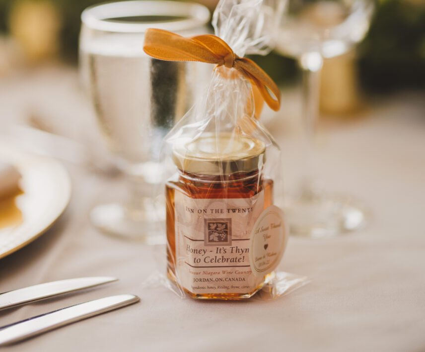 Honey, a unique wedding favour idea