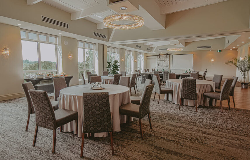 Back seating at Valley View event venue at Inn On The Twenty in Jordan Village