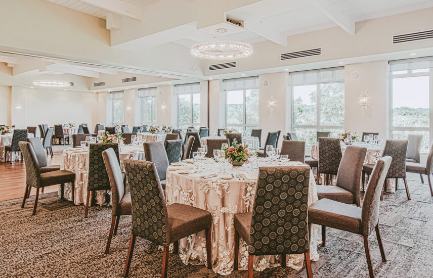 Historic decor in Valley View Room reception venue at Inn On The Twenty in Jordan Village
