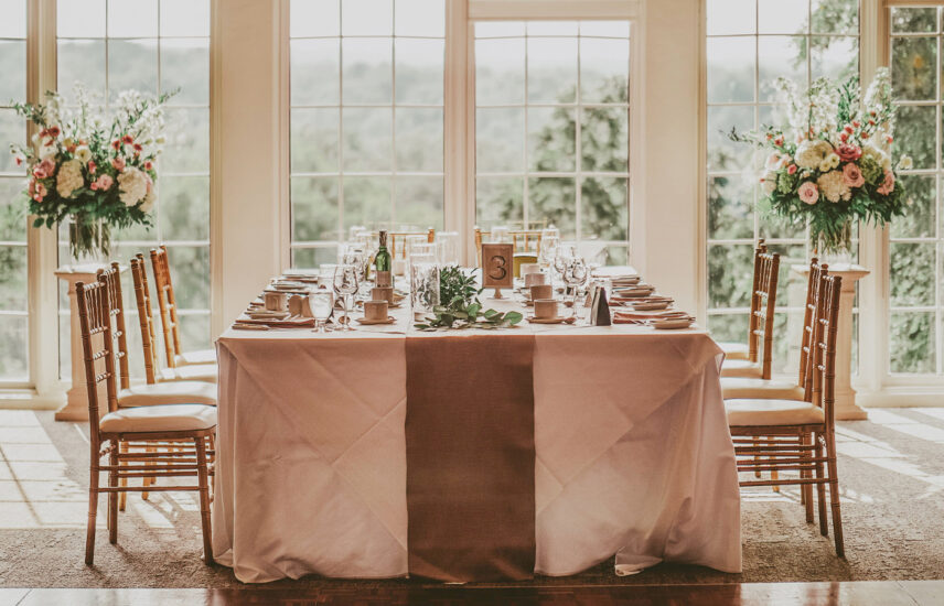 Window seating at Windows On The Twenty wedding venue at Inn On The Twenty in Jordan Village