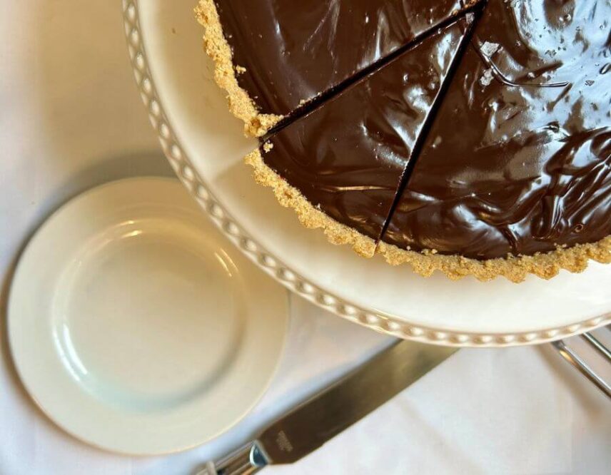 Icewine Chocolate Tart - Inn On The Twenty in Niagara-on-the-Lake, Ontario.