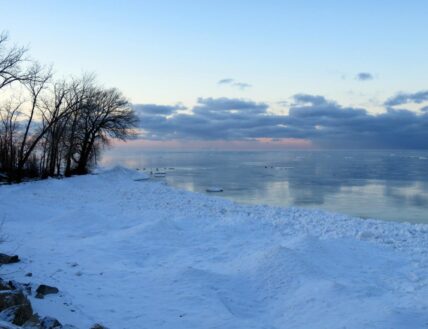 The Jordan Harbour during winter.
