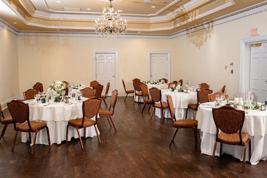 The Imperial Ballroom inside the Queen’s Landing hotel in Niagara-on-the-Lake.