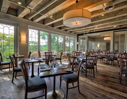Dining room at Inn on the Twenty in Jordan Village, Ontario.