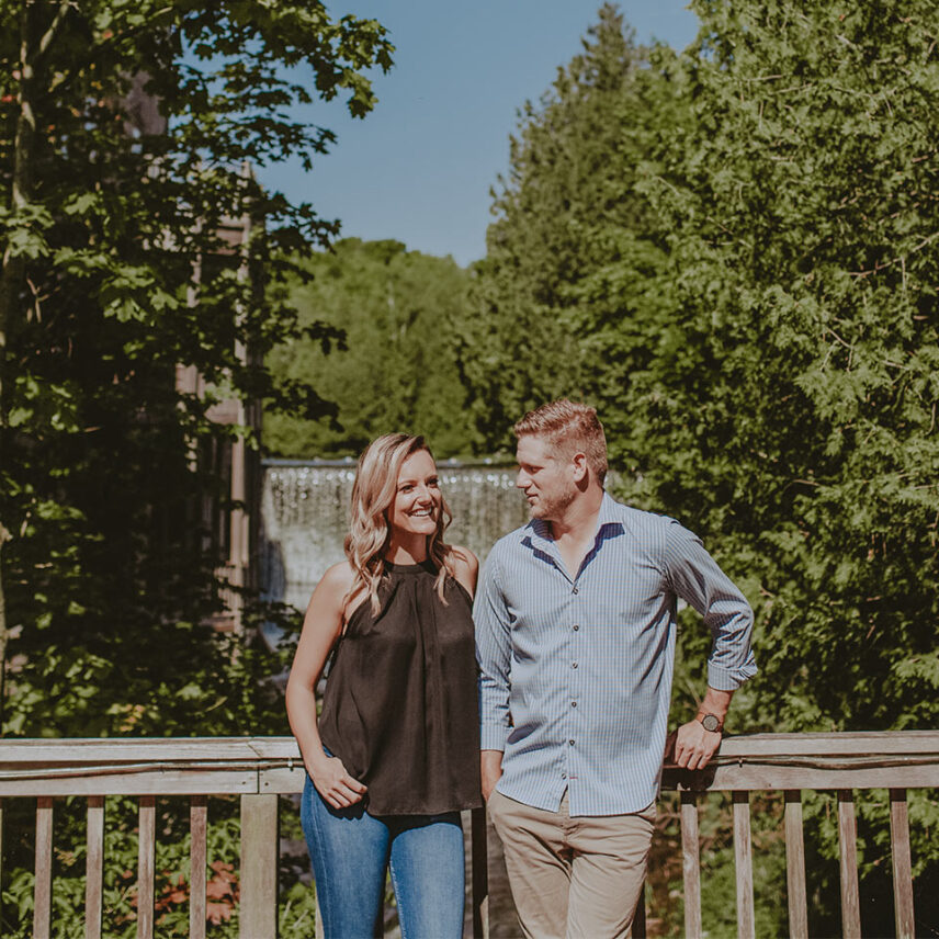 Couple taking a personal country retreat at Millcroft Inn & Spa in Caledon