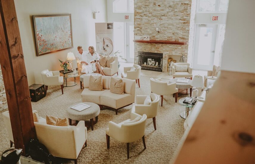 Spa lounge at Millcroft Inn & Spa in Caledon