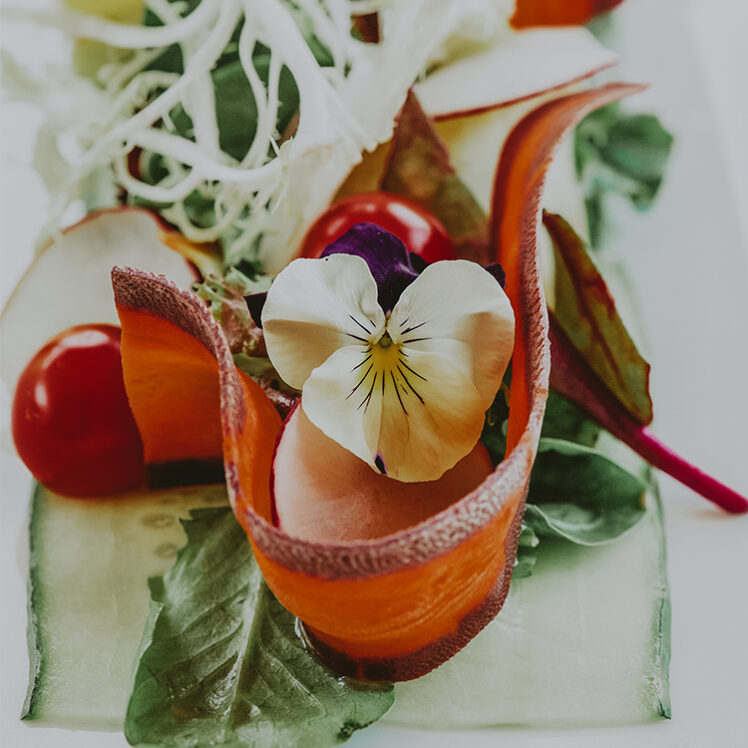 Locally-sourced gourmet sides at Headwaters Restaurant at Millcroft Inn & Spa in Caledon