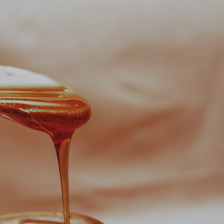 Sweet sustainably-sourced honey used in meal prep at Millcroft Inn & Spa in Caledon