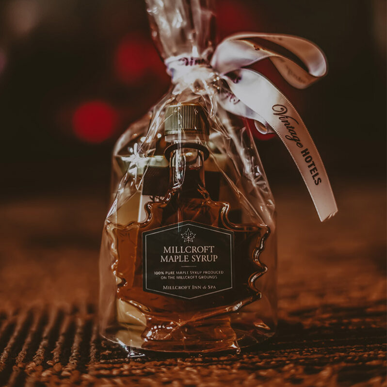 Maple syrup available for purchase at Millcroft Inn & Spa in Caledon