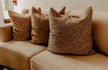 Couches creating a soothing atmosphere at Millcroft Spa in Caledon, ON