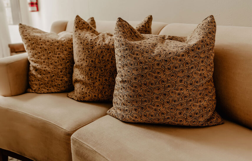 Couches creating a soothing atmosphere at Millcroft Spa in Caledon, ON