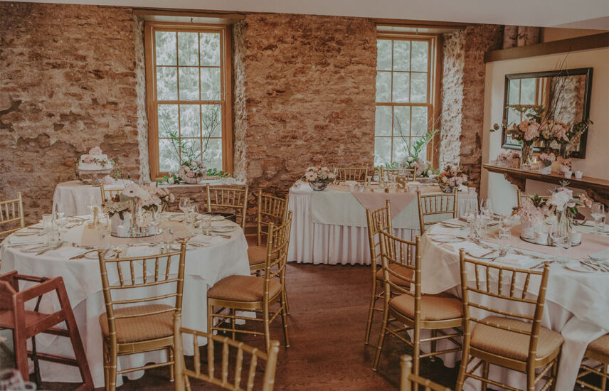 The River Room wedding reception venue at Millcroft Inn & Spa in Caledon