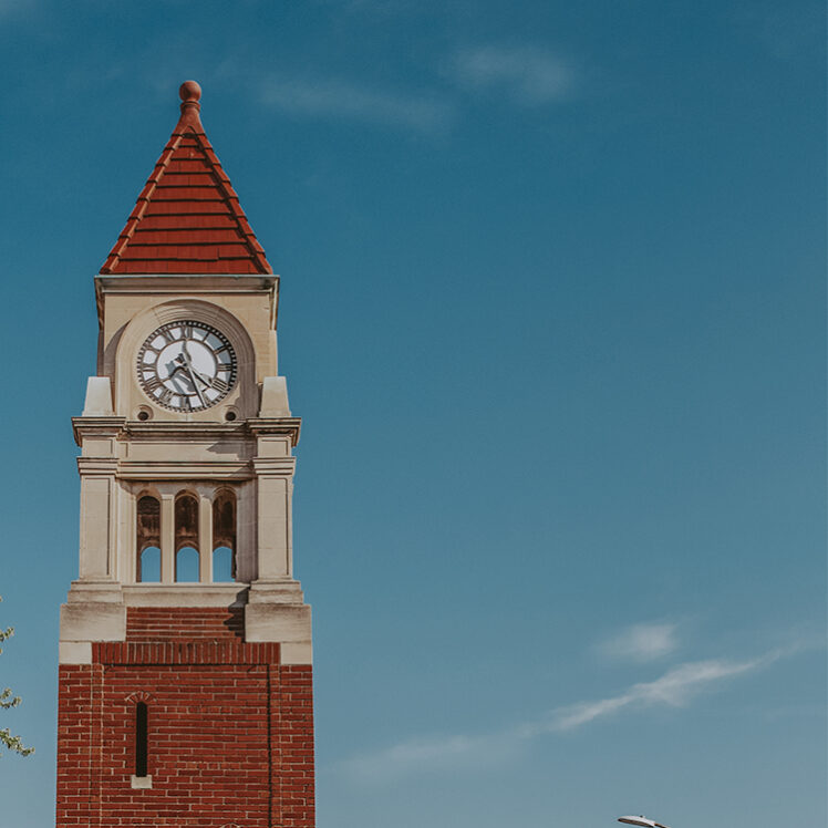 Top of the Memorial Clock Tower near Moffat Inn in Niagara on the Lake