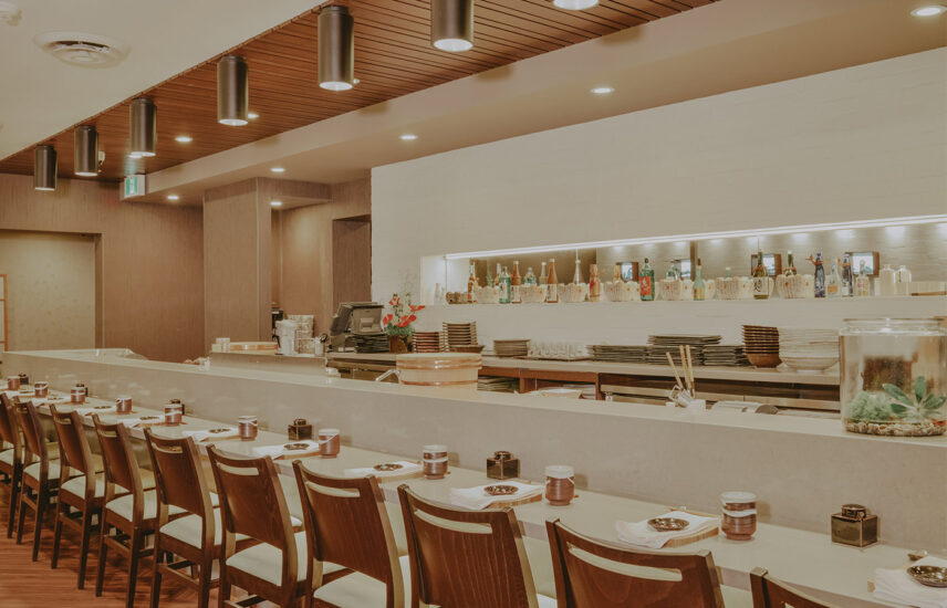 Dining area at Masaki restaurant near Moffat Inn in Niagara on the Lake