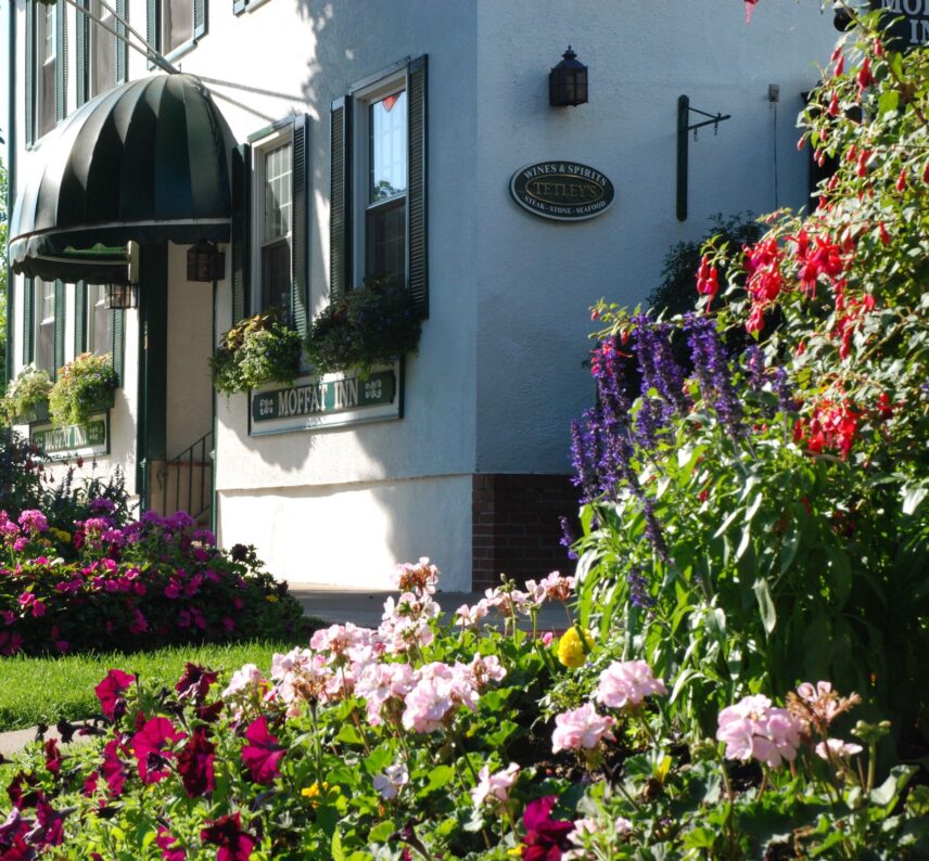 Moffat Inn in springtime. Perfect for our No Foolin room rate.