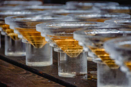 Ice wine served at the Niagara Icewine Festival