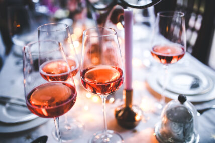 Icewine served at the Icewine Festival in the Niagara Benchlands.
