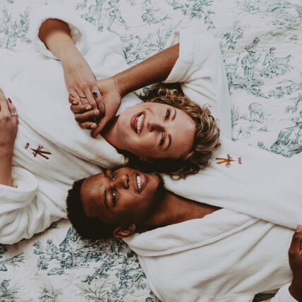 Couple enjoying accommodations at the Prince of Wales Hotel in Niagara-on-the-Lake