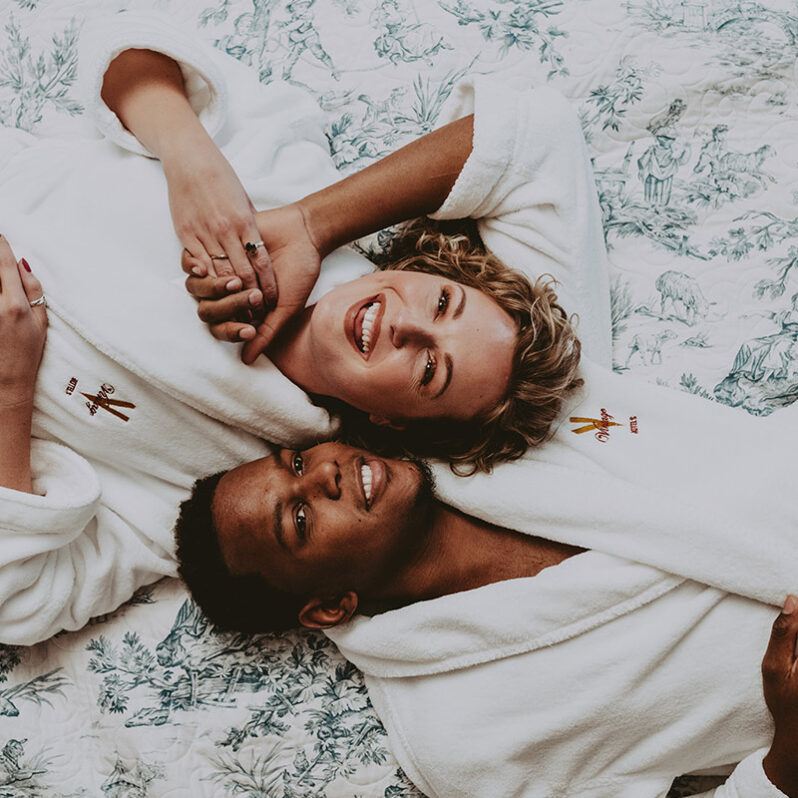 Couple enjoying accommodations at the Prince of Wales Hotel in Niagara-on-the-Lake
