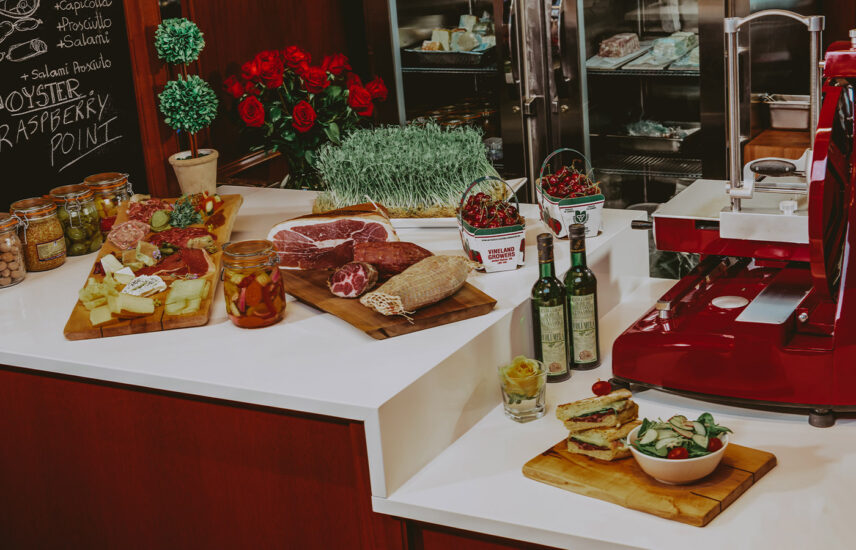 Charcuterie food spread at the Prince of Wales Hotel in Niagara-on-the-Lake