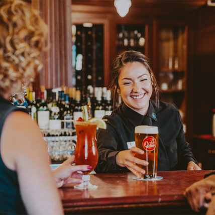 Churchill Lounge pub for casual dining at the Prince of Wales Hotel in Niagara-on-the-Lake