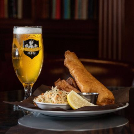 Fish and Chips specials at the Churchill Lounge at Prince of Wales in Niagara-on-the-Lake.