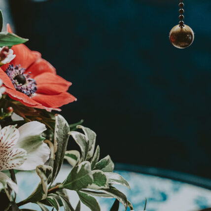 Seasonal floral arrangement in the Prince of Wales hotel in Niagara-on-the-Lake.