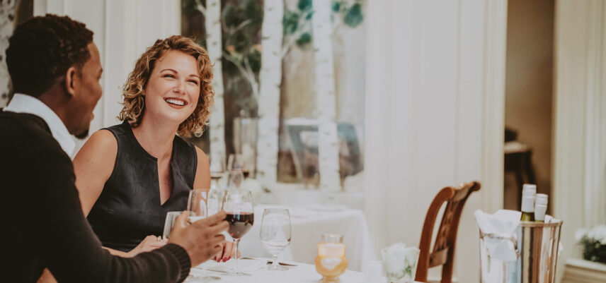 Couple dining at the Prince of Wales Hotel in Niagara-on-the-Lake
