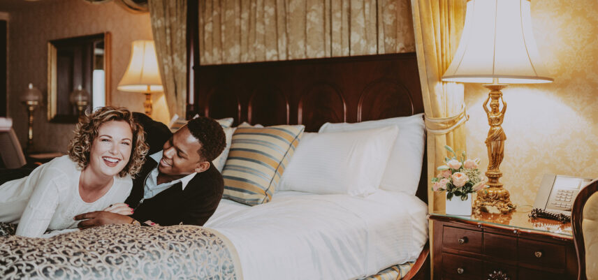 Couple spending time together in 1 of 110 of the Prince of Wales guest rooms