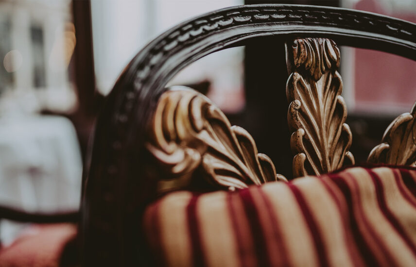 Victorian seating design at Noble Restaurant in Niagara-on-the-Lake