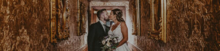 Couple on their wedding day at the Prince of Wales Hotel in Niagara-on-the-Lake