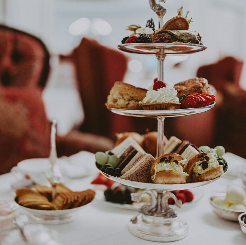 A dessert platter providing an overview of the fine cuisine available at Pillar and Post in Niagara on the Lake