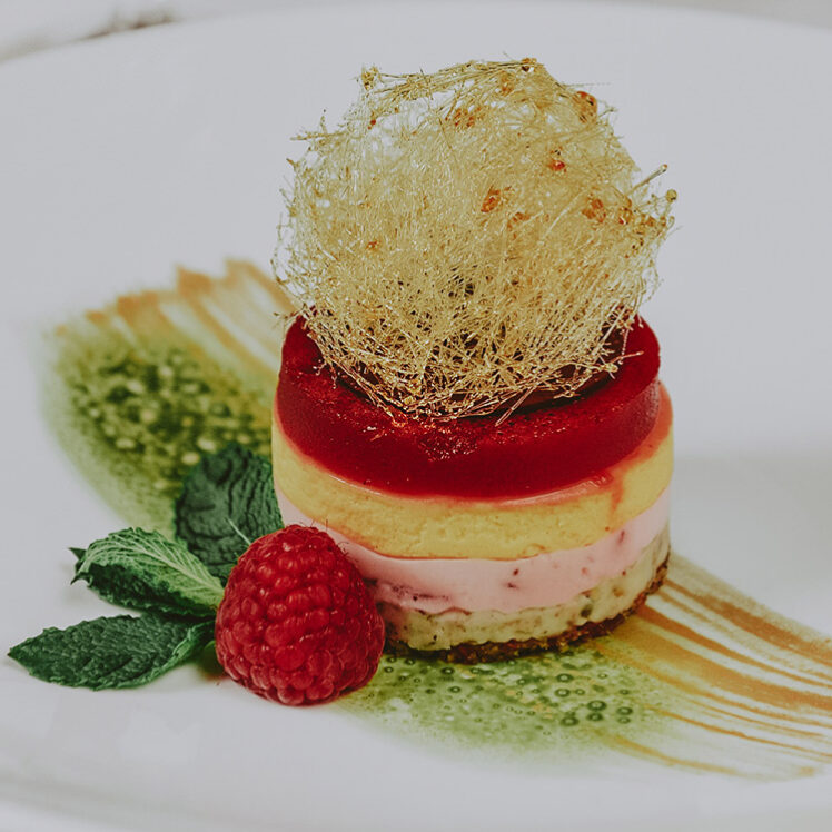 Dessert from Cannery Restaurant at the Pillar & Post Hotel in Niagara-on-the-Lake