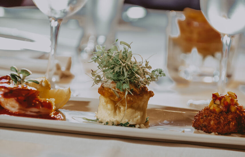 Cannery Restaurant appetizers served at the Pillar & Post Hotel in Niagara-on-the-Lake