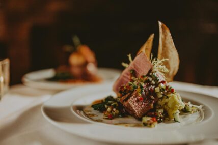 A tuna dish served at Cannery Restaurant in Niagara-on-the-Lake.